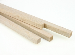 Pack 4 listones madera de balsa (largo 1m.)