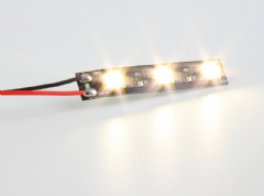 Pack 4 tiras LED profesional (5 cm.) blanco natural 12V.