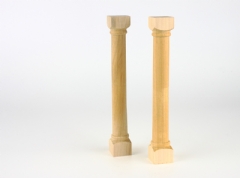 Pack 2 columnas madera torneada