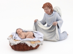 Ver Ficha de Niño Jesús durmiendo en cesto 17 cm.